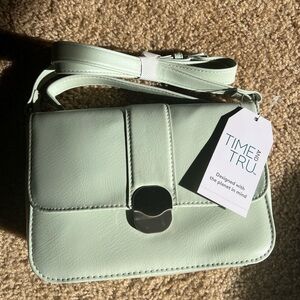 Time and Tru Light Green Crossbody Bag